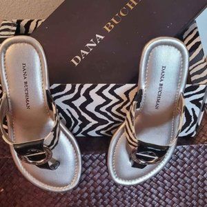 Dana Bushman Zebra Print Sandals